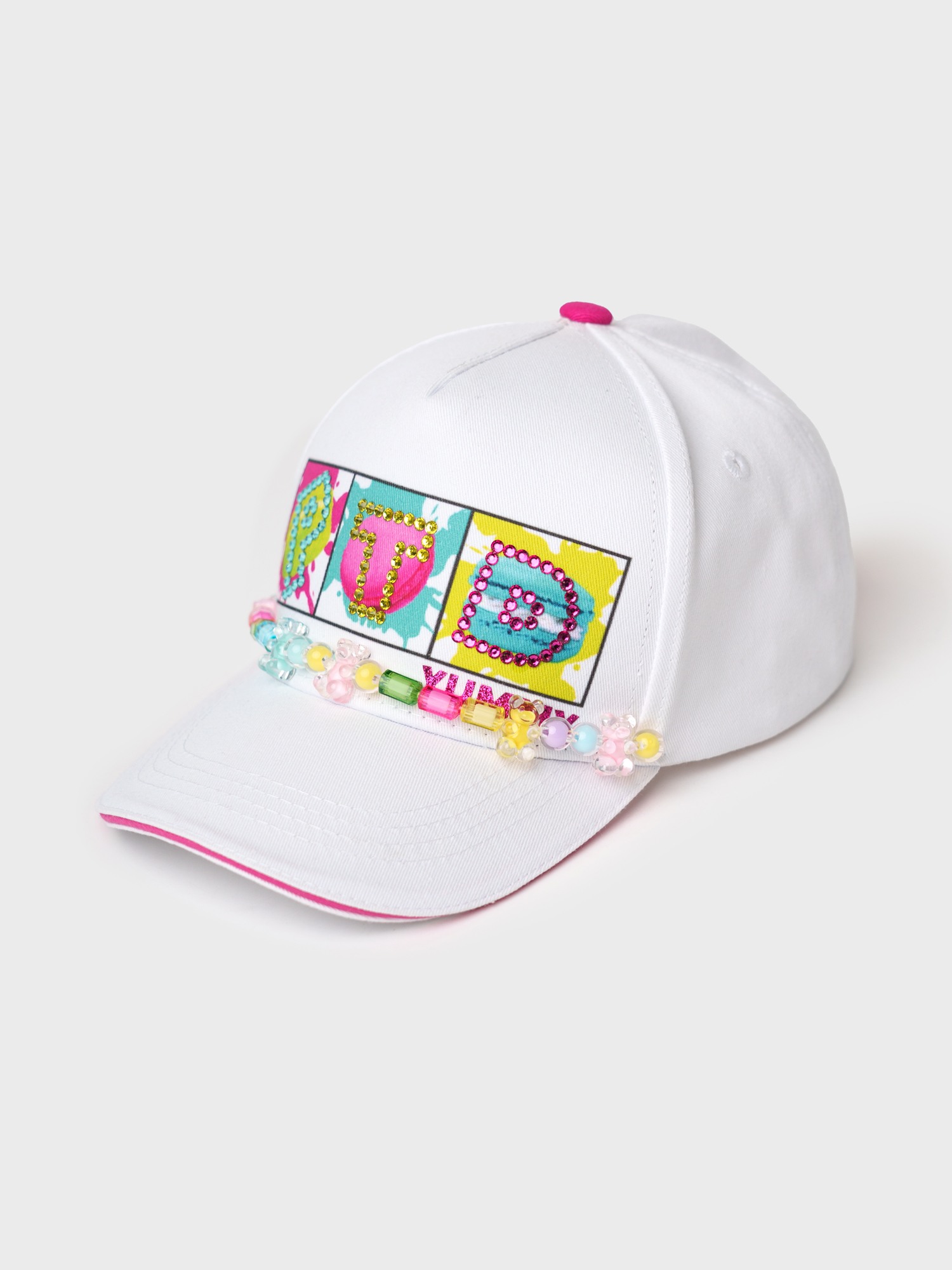 Изображение товара Бейсболка PlayToday 50 Стильная детская кепка с бусинами