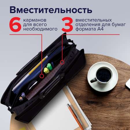 Папка с ручками Brauberg А4