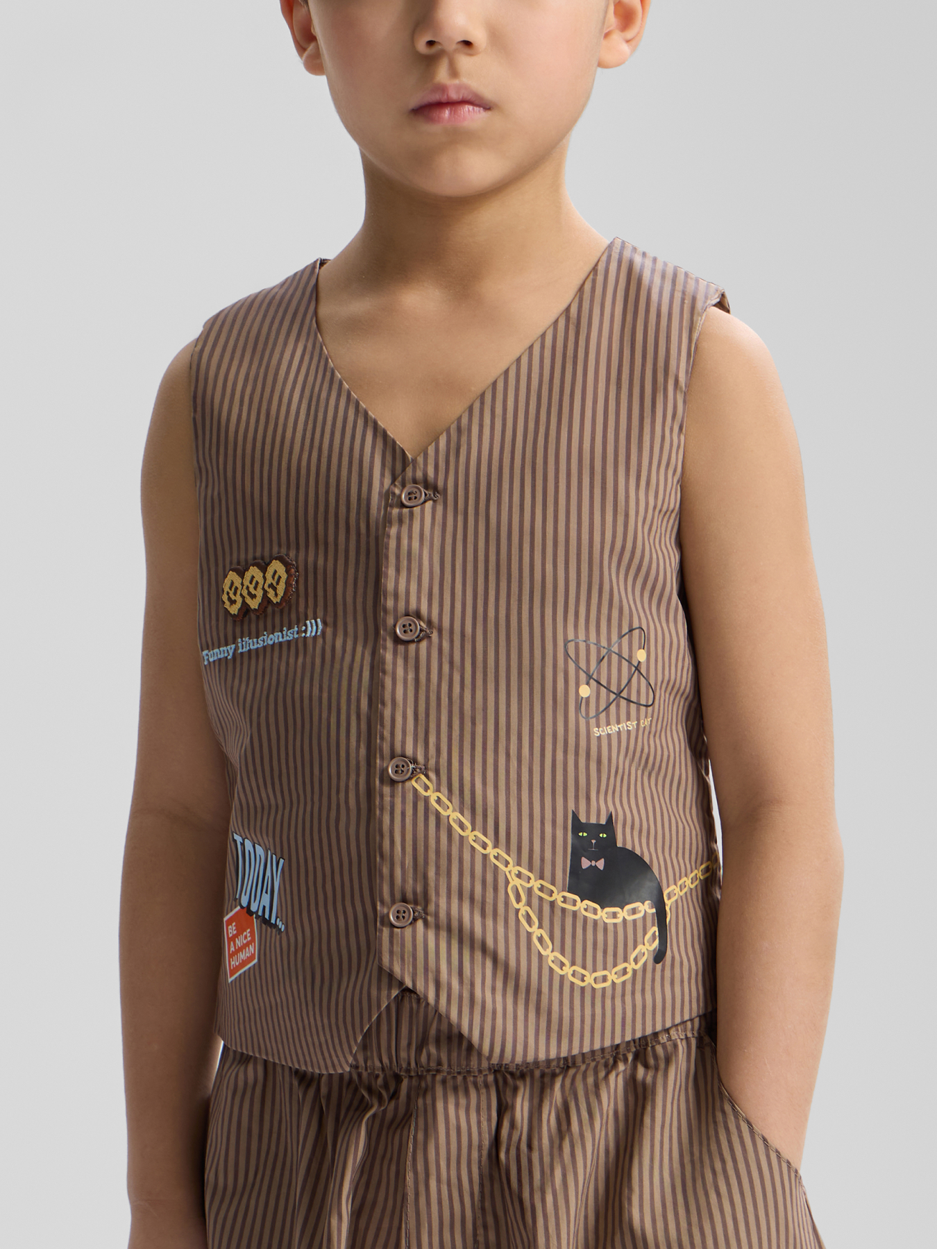 Изображение товара Жилет Happy Baby Стильный хлопковый для малышей и детей старшего возраста