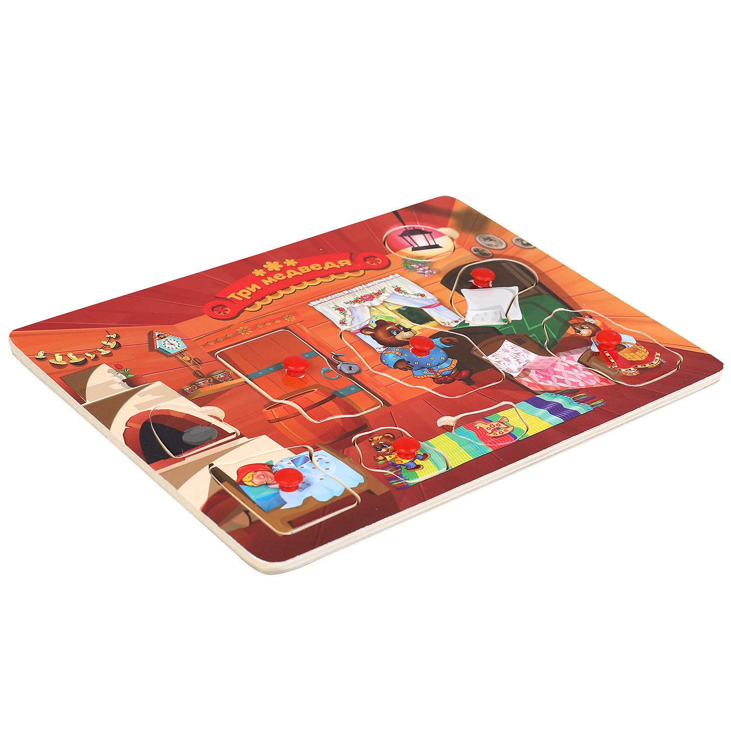 Игрушка Буратино рамка-вкладыш Три медведя - фото 8