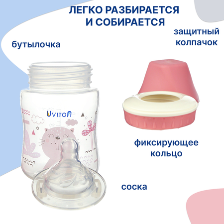 Бутылочка Uviton Classic+ 125 мл в ассортименте