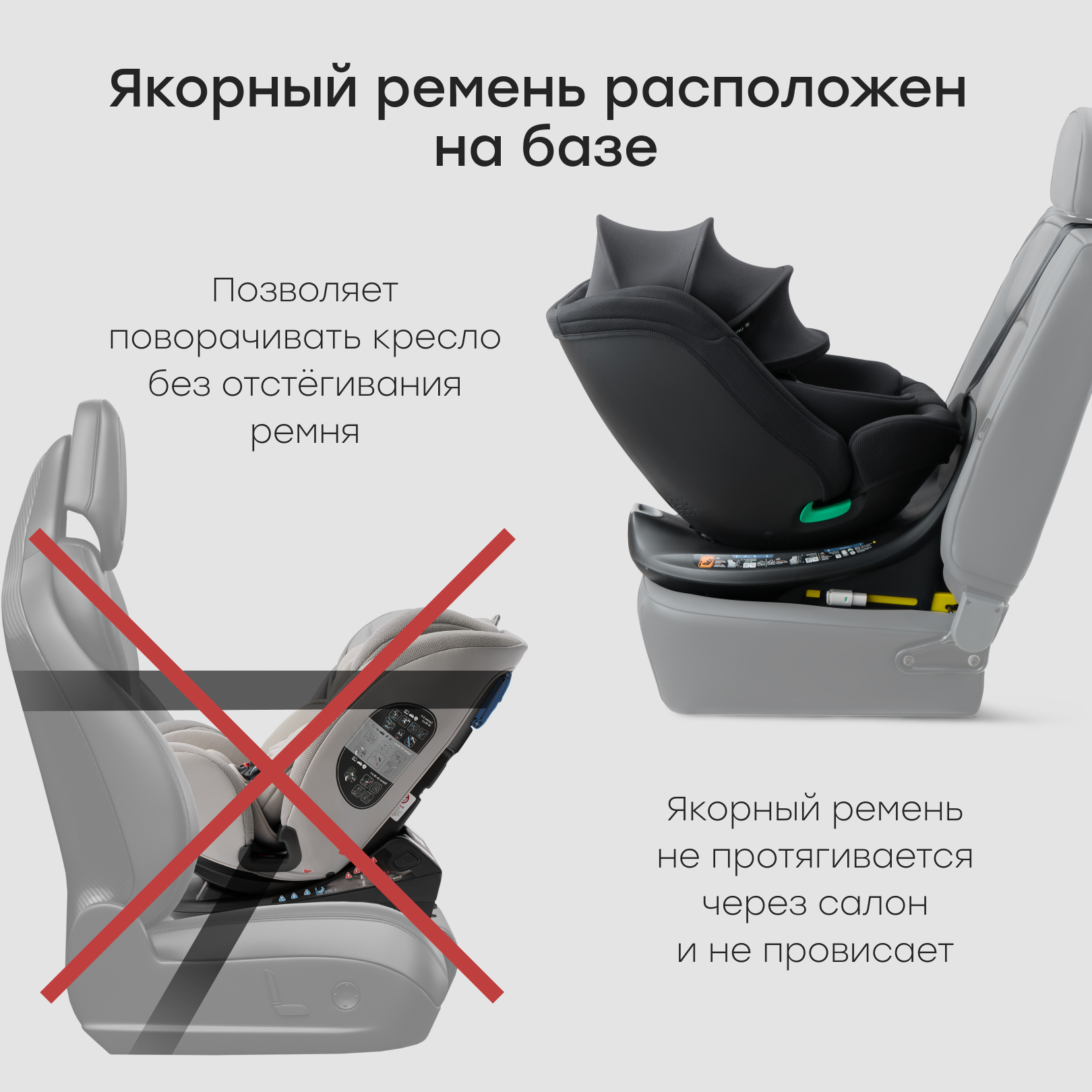 Автокресло Happy Baby SHELTIX Isofix 0+/1/2/3 (0-36 кг) серый - фото 2