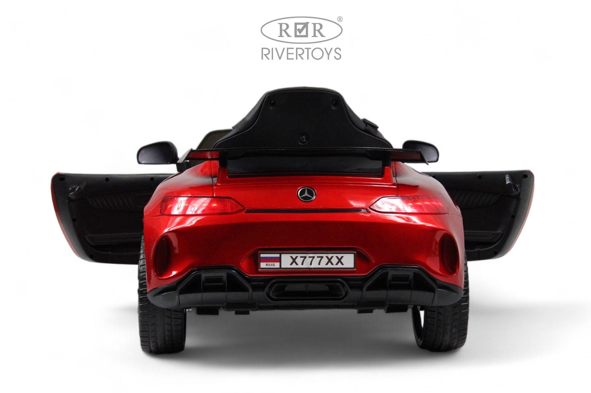 Электромобиль RIVERTOYS Mercedes X777XX-AMG-RED-GLANEC С пультом ДУ - фото 20