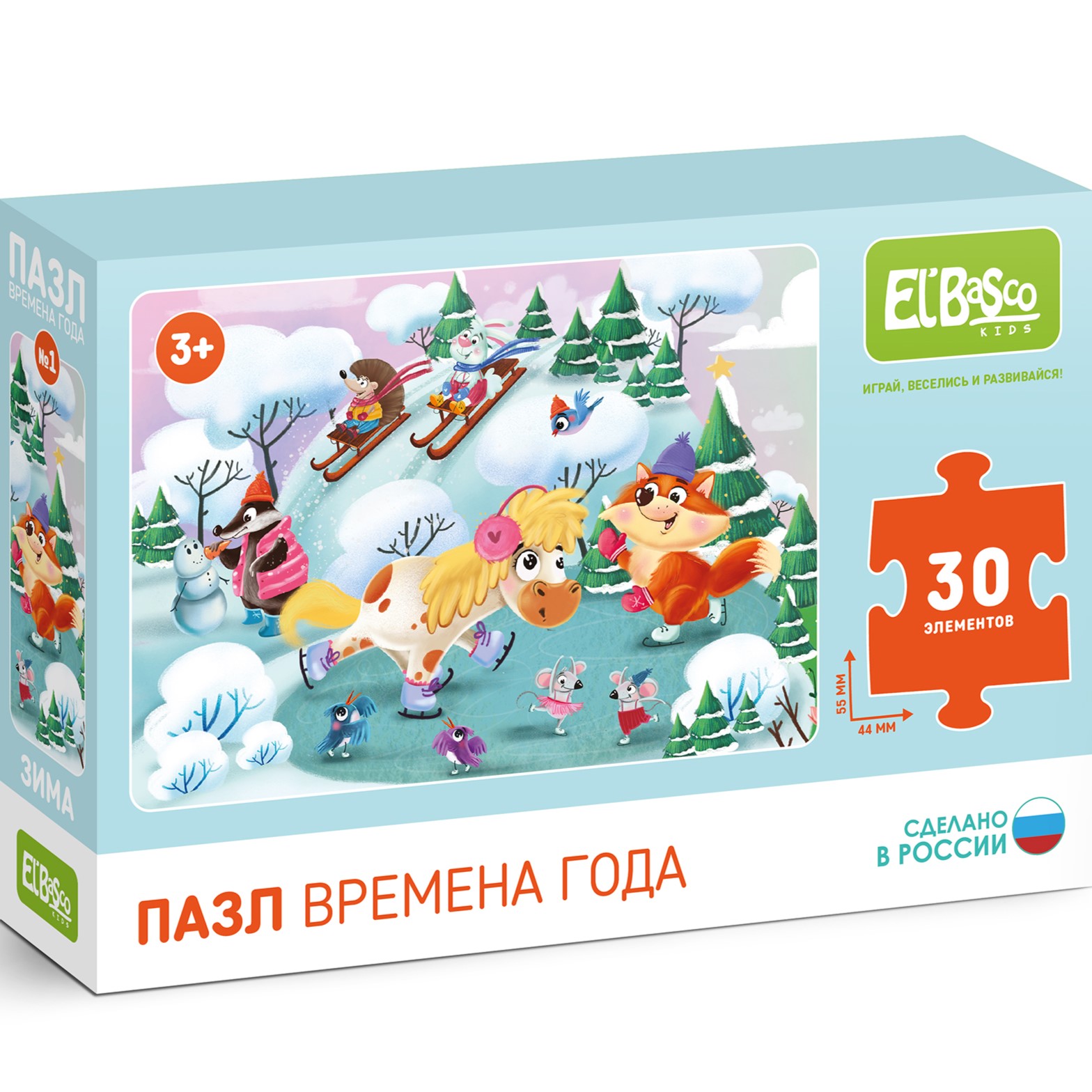Пазл El BascoKids Зима классический - фото 1