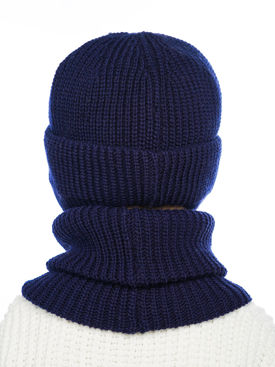 Шапка и снуд ПриКиндер U-W_221229 Цвет: Синий - фото 13