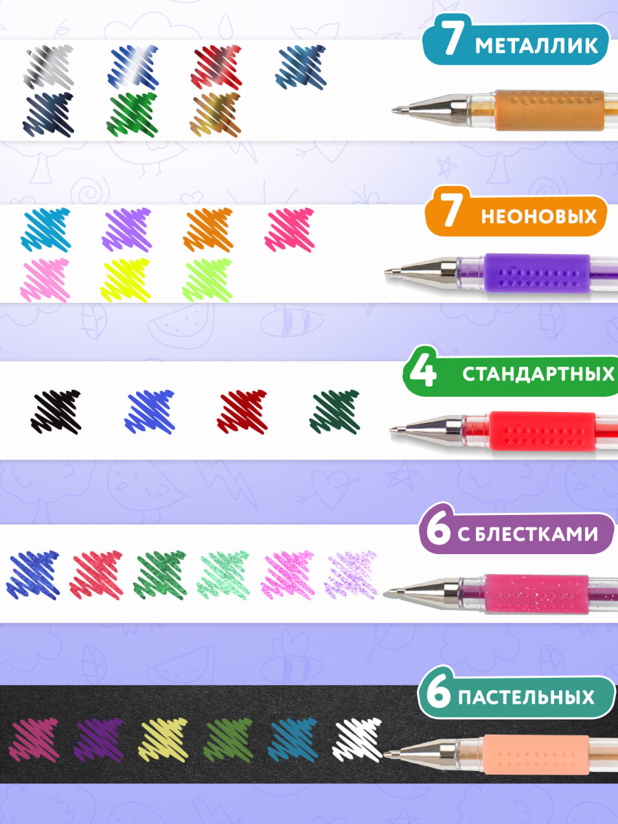 Ручка гелевая Brauberg 30 шт. - фото 3