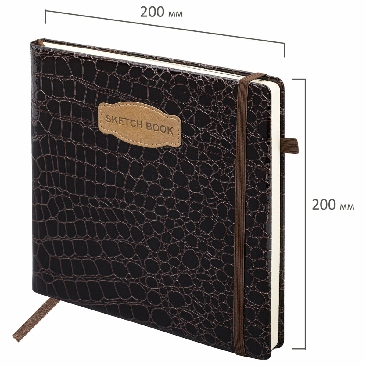 Скетчбук для рисования BRAUBERG блокнот для скетчинга 80 листов 20x20 см - фото 12