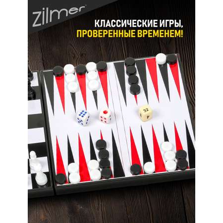Настольная игра Zilmer Шахматы шашки нарды
