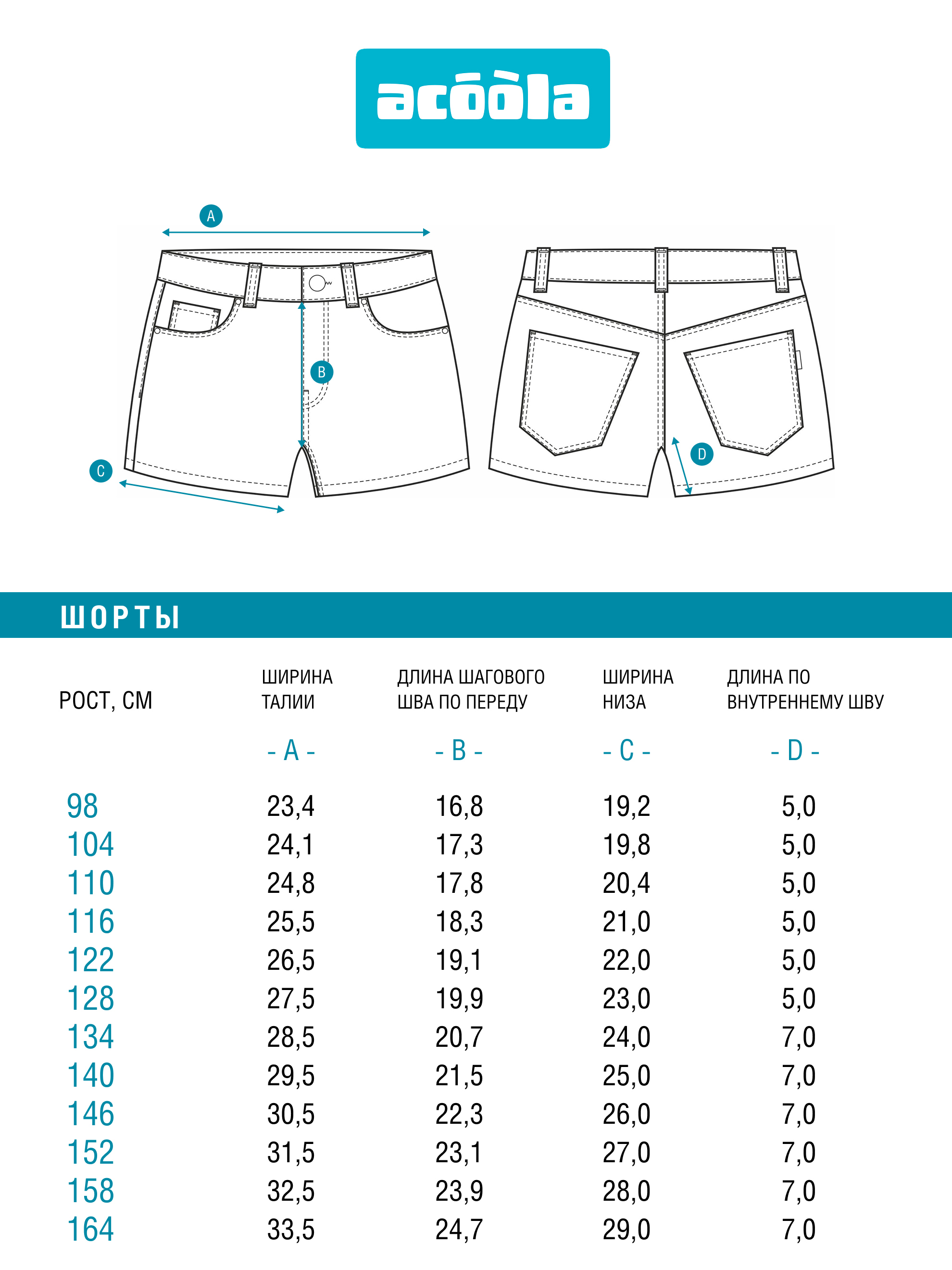 Шорты джинсовые Acoola 20230550003_0075919 - фото 6