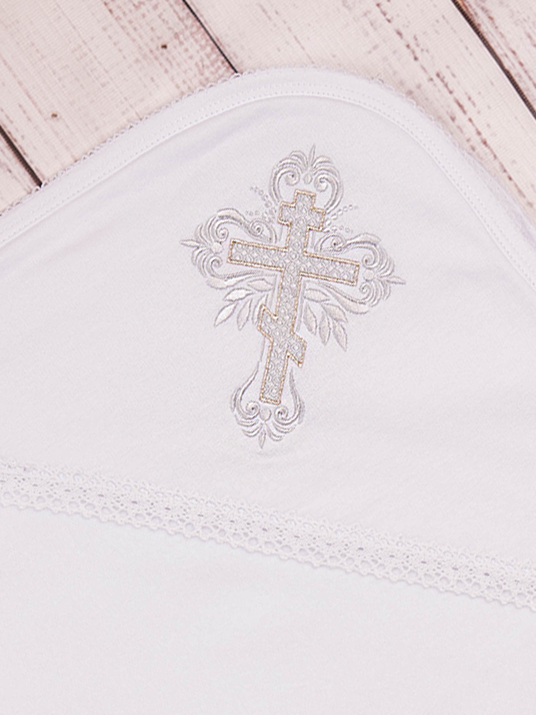 Пелёнка Совенок Дона крестильная трикотаж 80х80 см - фото 2