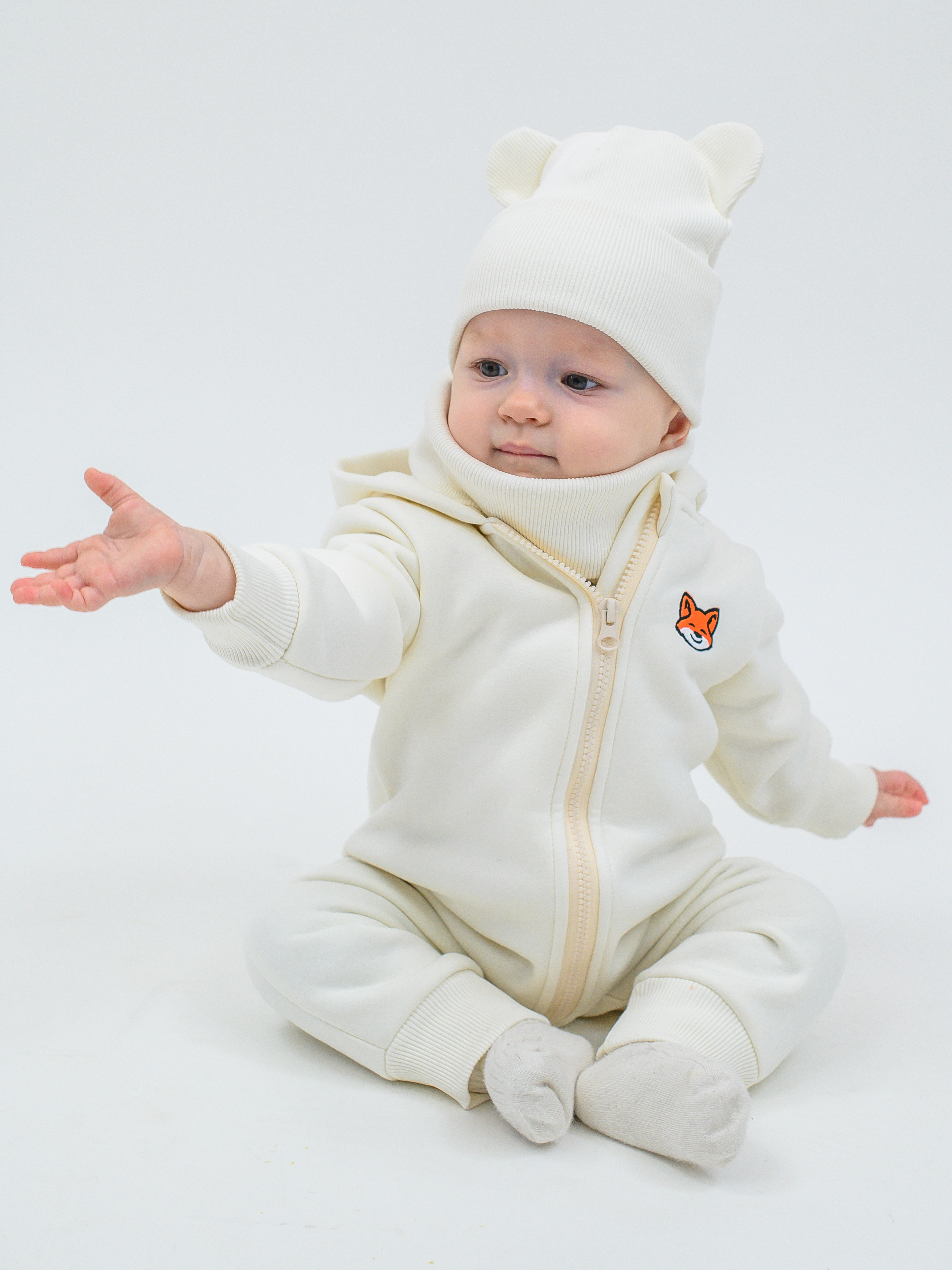 Комбинезон Лапушка 5055ф молочный - фото 33