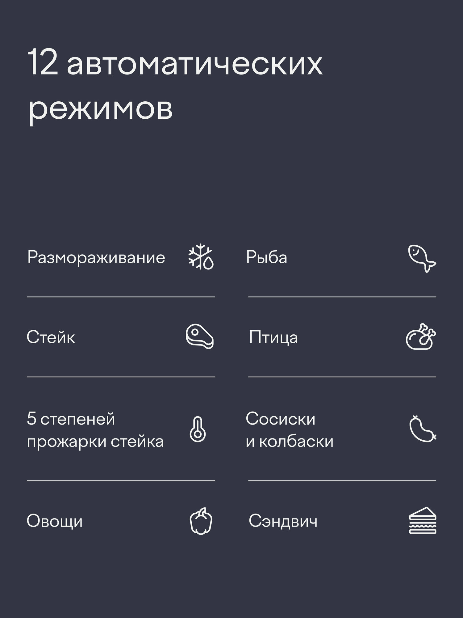 Гриль электрический Tuvio TG02DM с датчиком определения толщины стейка - фото 5