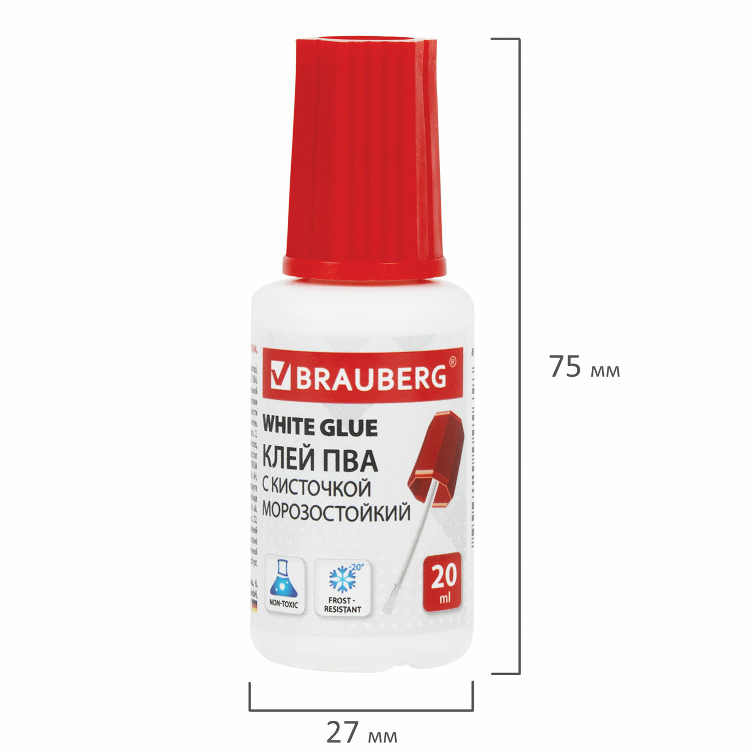 Клей ПВА Brauberg 3 шт. - фото 8