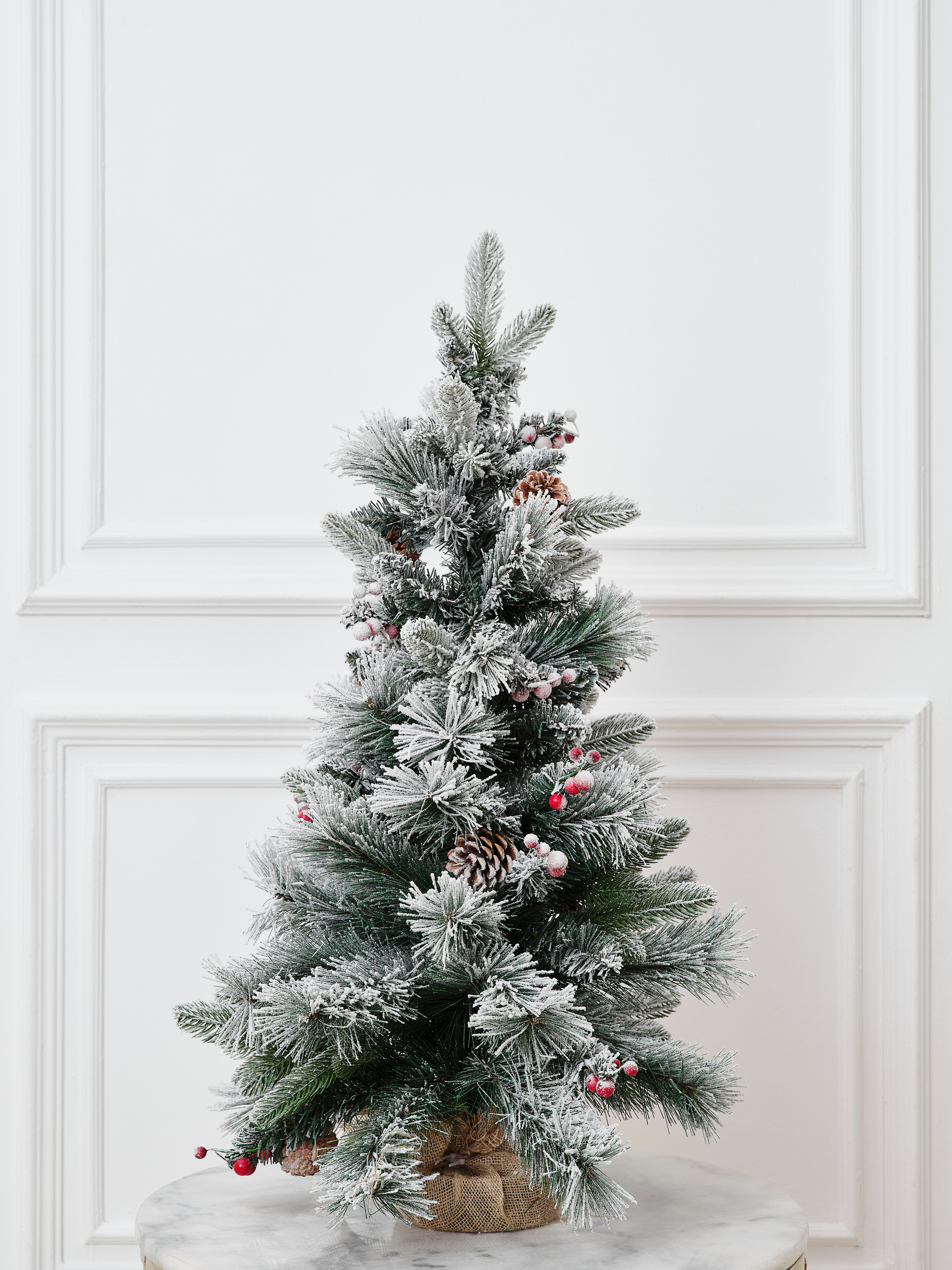 Елка искусственная BINOSHE настольная Ryabina заснеженная 90 см - фото 2