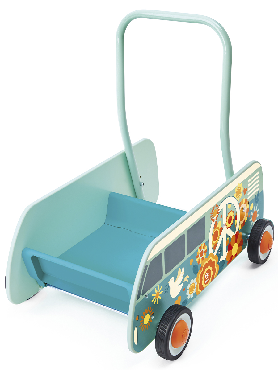 Ходунки Hape Автобус мира с ручкой многоцветный - фото 5