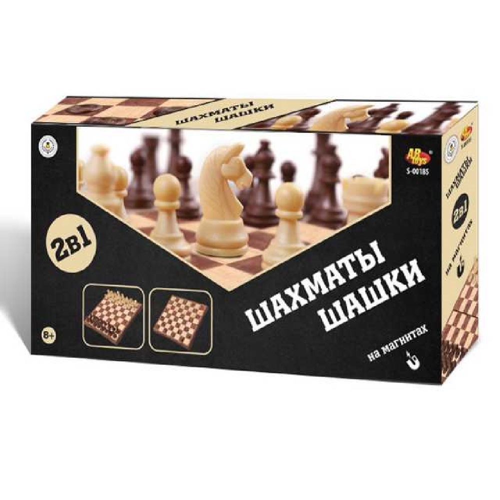 Настольная игра Abtoys Шахматы Шашки - фото 1