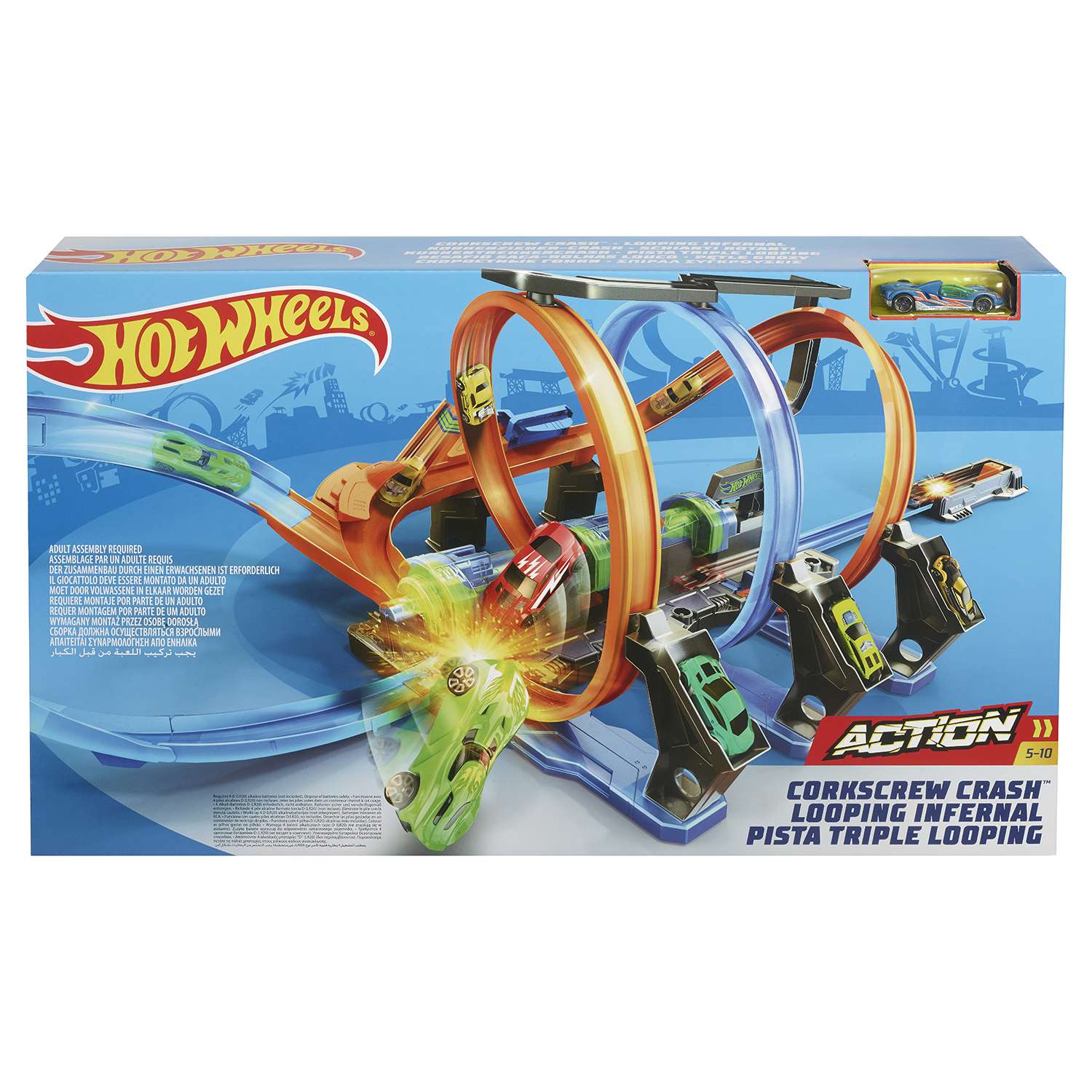 Трек Hot Wheels Винтовое столкновение FTB65 - фото 2