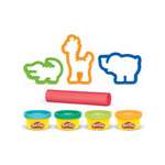 Масса для лепки Hasbro Play-Doh Мини-сафари 4 цв.