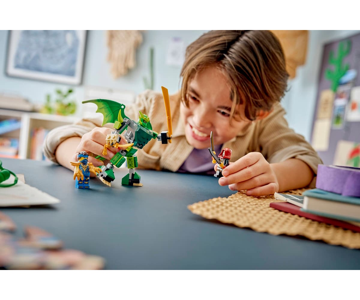 Конструктор LEGO NINJAGO Битва роботов-драконов Ллойда 81 дет. - фото 7