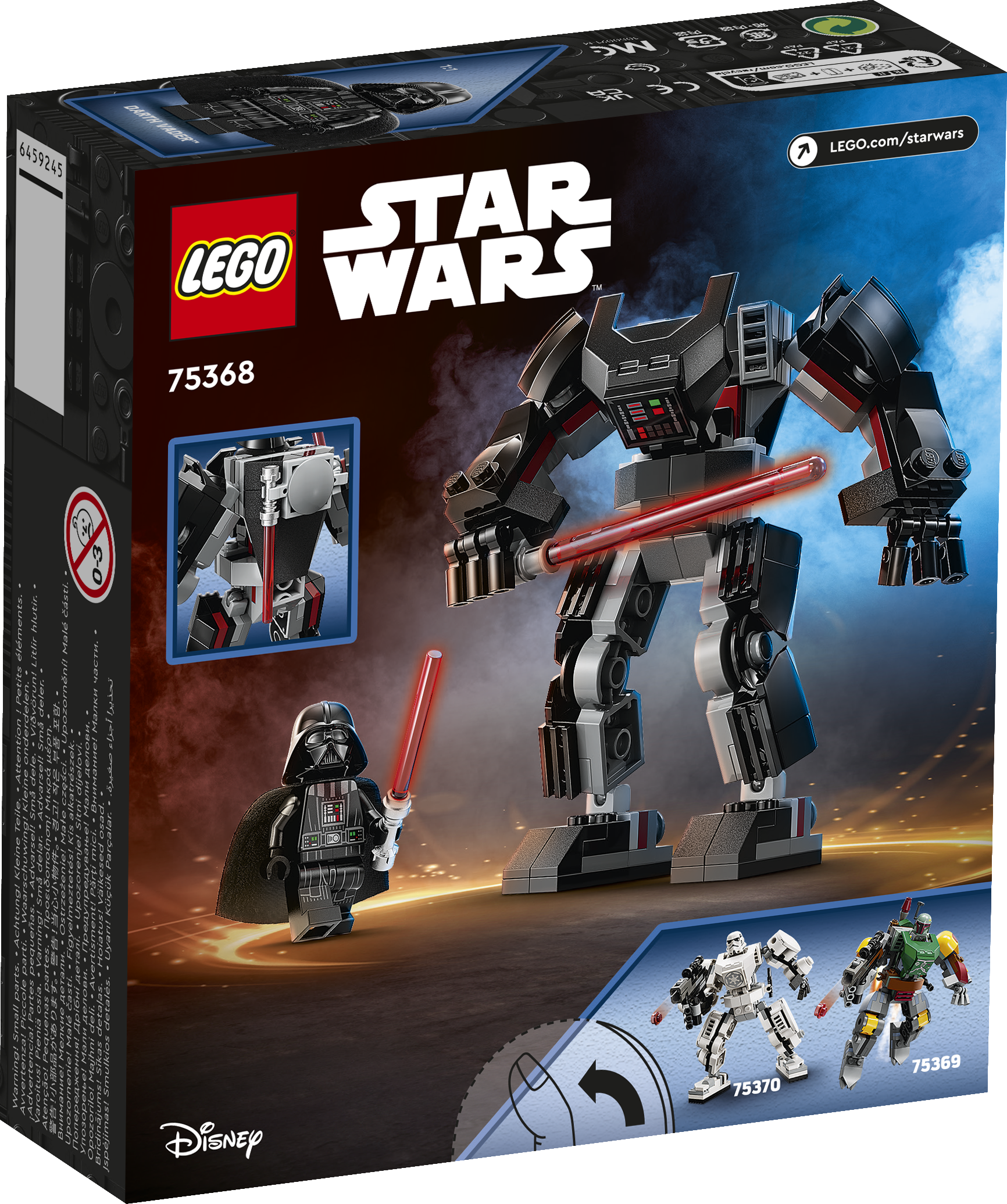 Конструктор LEGO Star Wars Darth Vader Mech блочный - фото 5