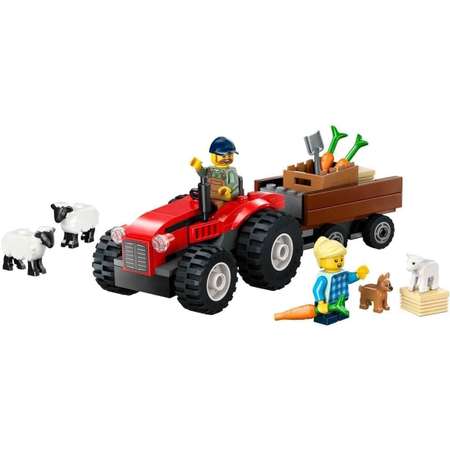 Конструктор LEGO City Фермерский трактор с прицепом блочный