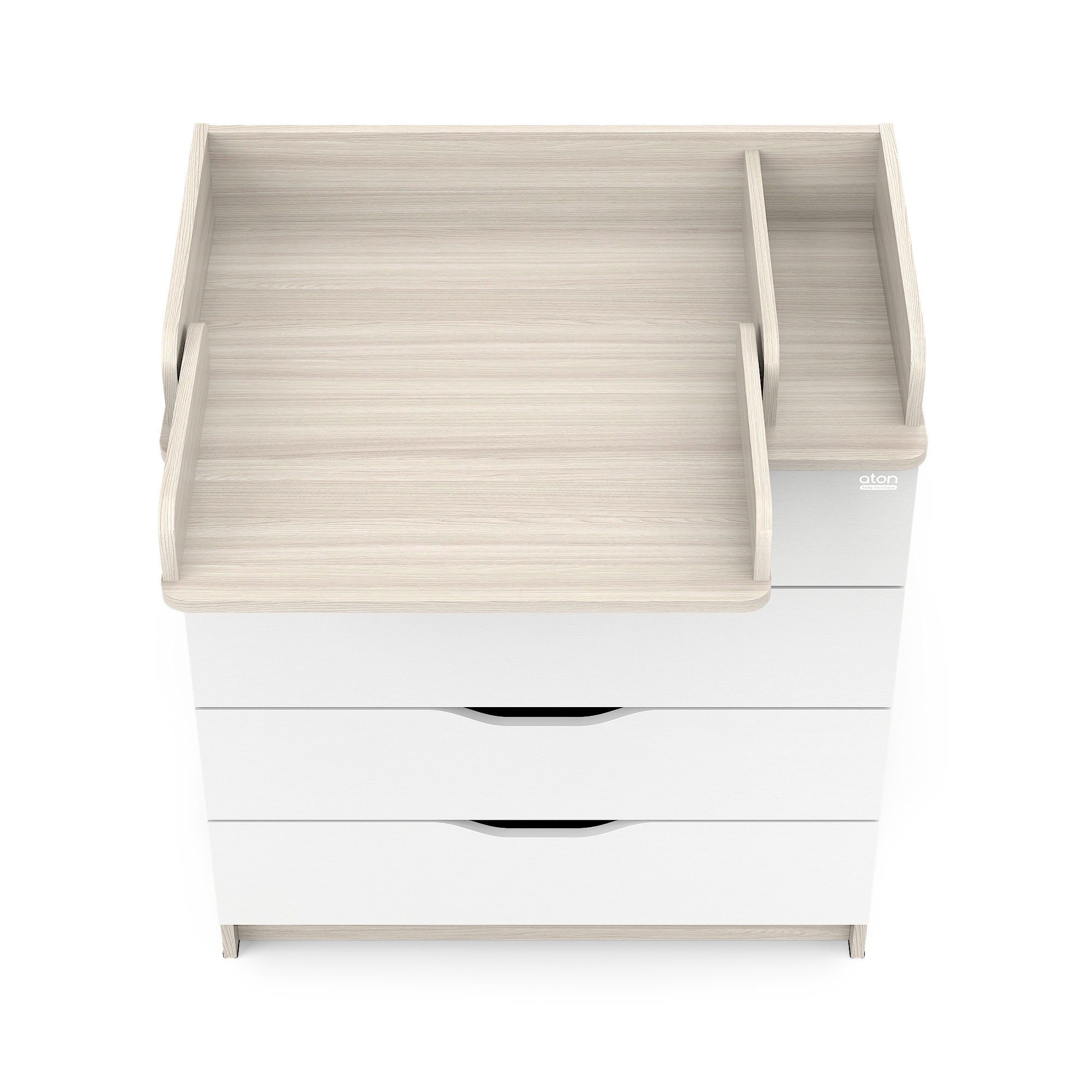 Комод пеленальный aton baby furniture Loft (шимо светлый, белый) - фото 4