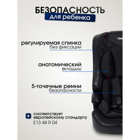 Автокресло TOMMY 1/2/3 (9-36 кг) черный