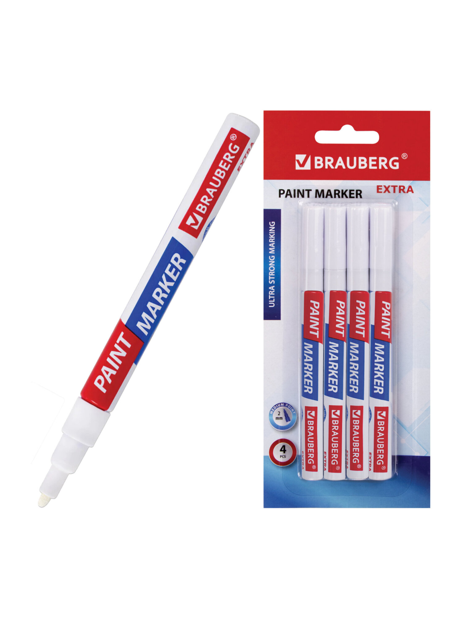 Маркеры Brauberg 4 шт. - фото 9