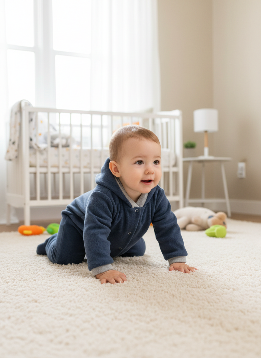 Изображение товара Комбинезон Утенок для новорожденных флисовый теплый осень весна зима