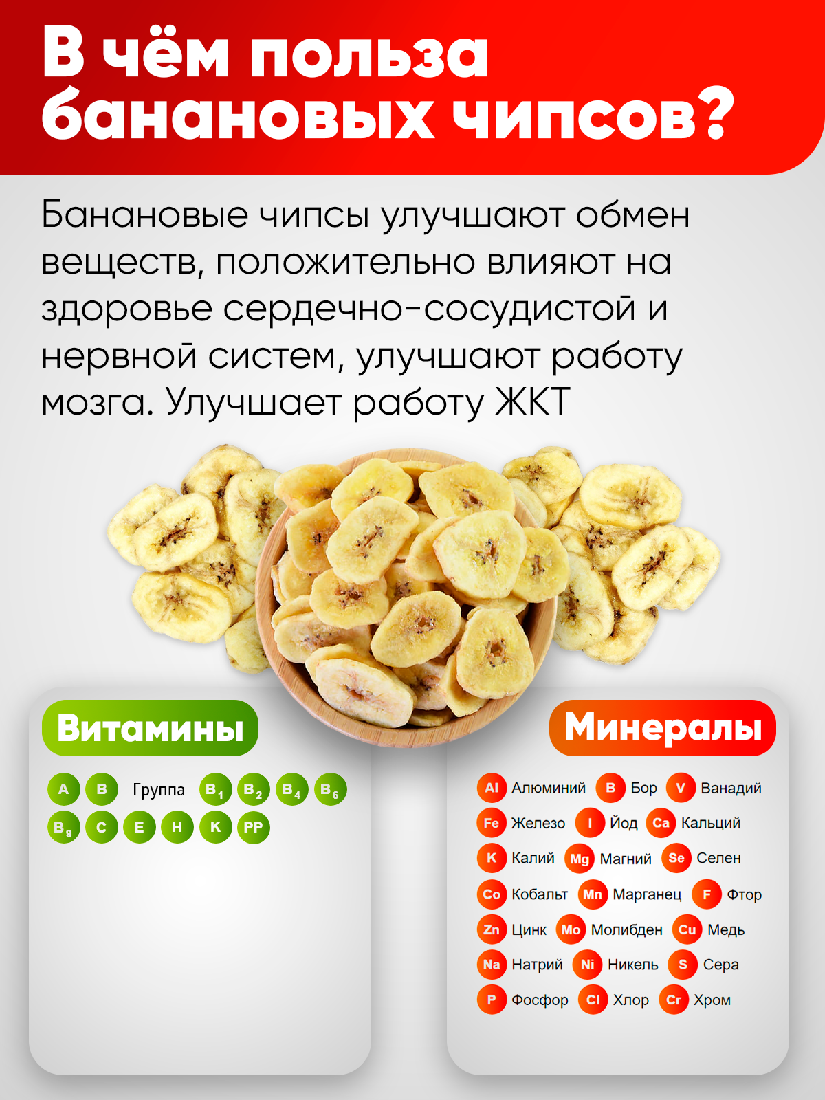 Сухофрукты Narmak банановые чипсы - фото 2