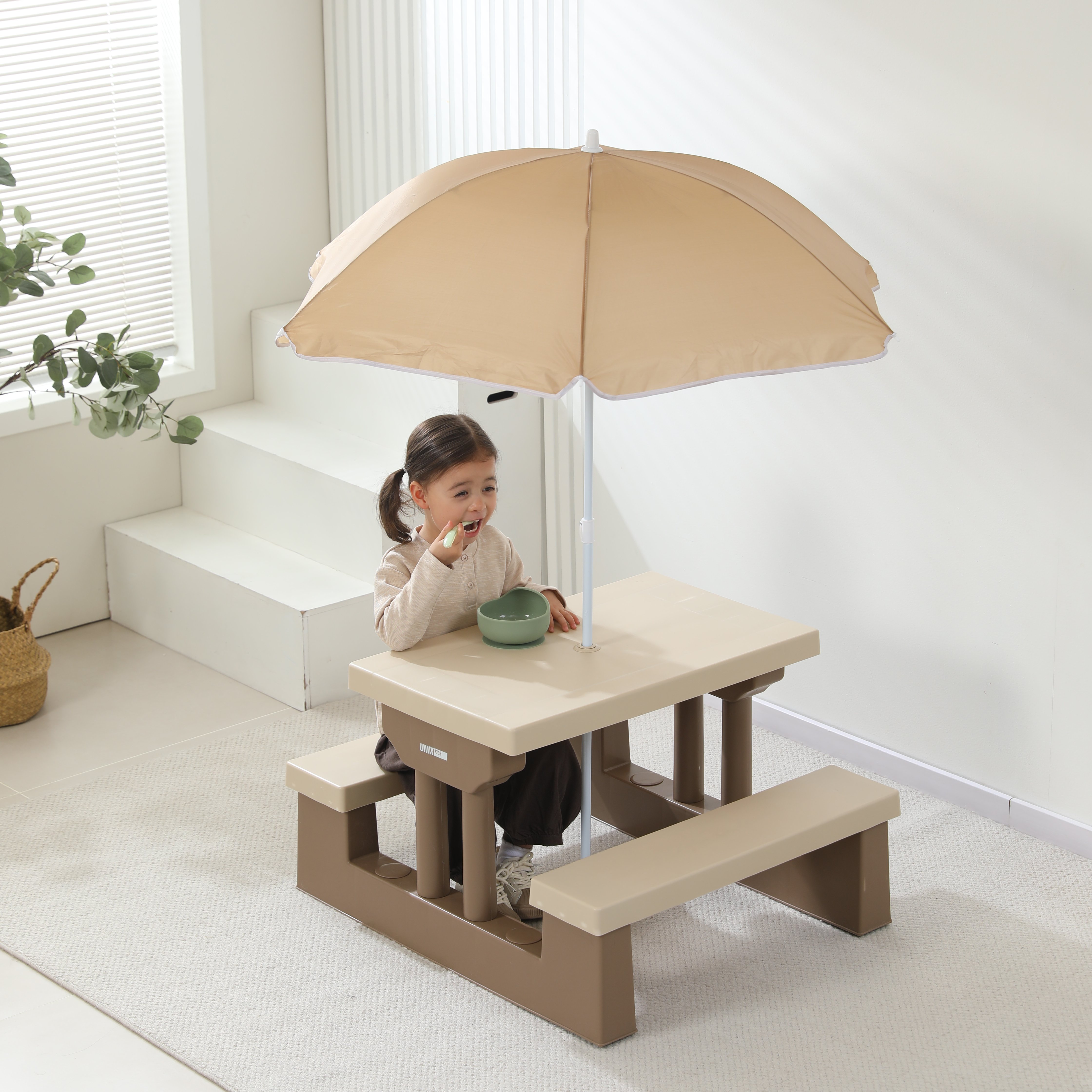 Комплект мебели UNIX Kids Garden Camel с зонтом - фото 12