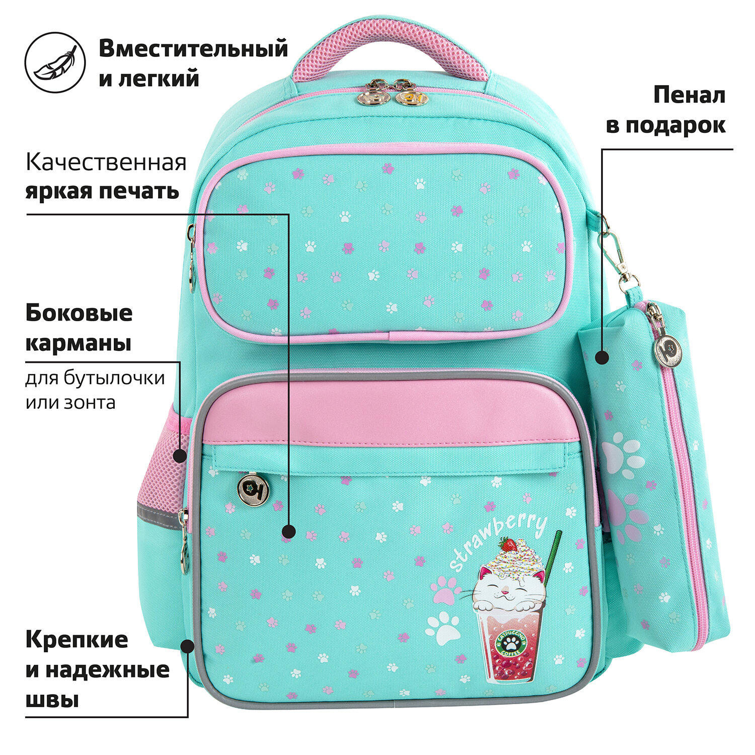 Рюкзак Юнландия Yummy cat - фото 5