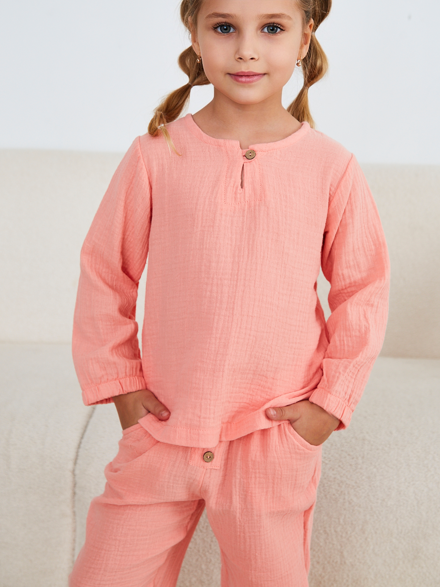 Костюм MOUN Костюм_муслин_персик - фото 13