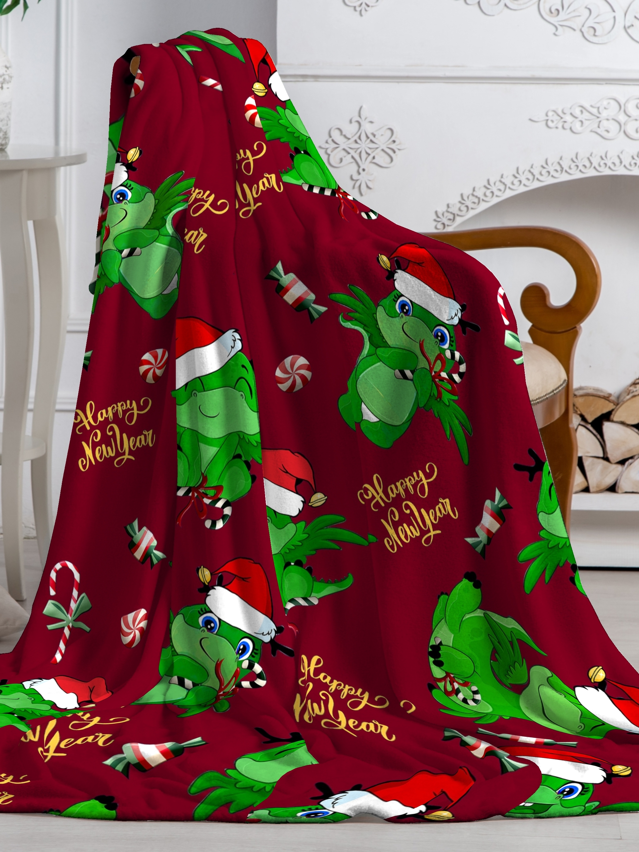 Плед PAVLine Дракоши 150 x 200 см велсофт - фото 4