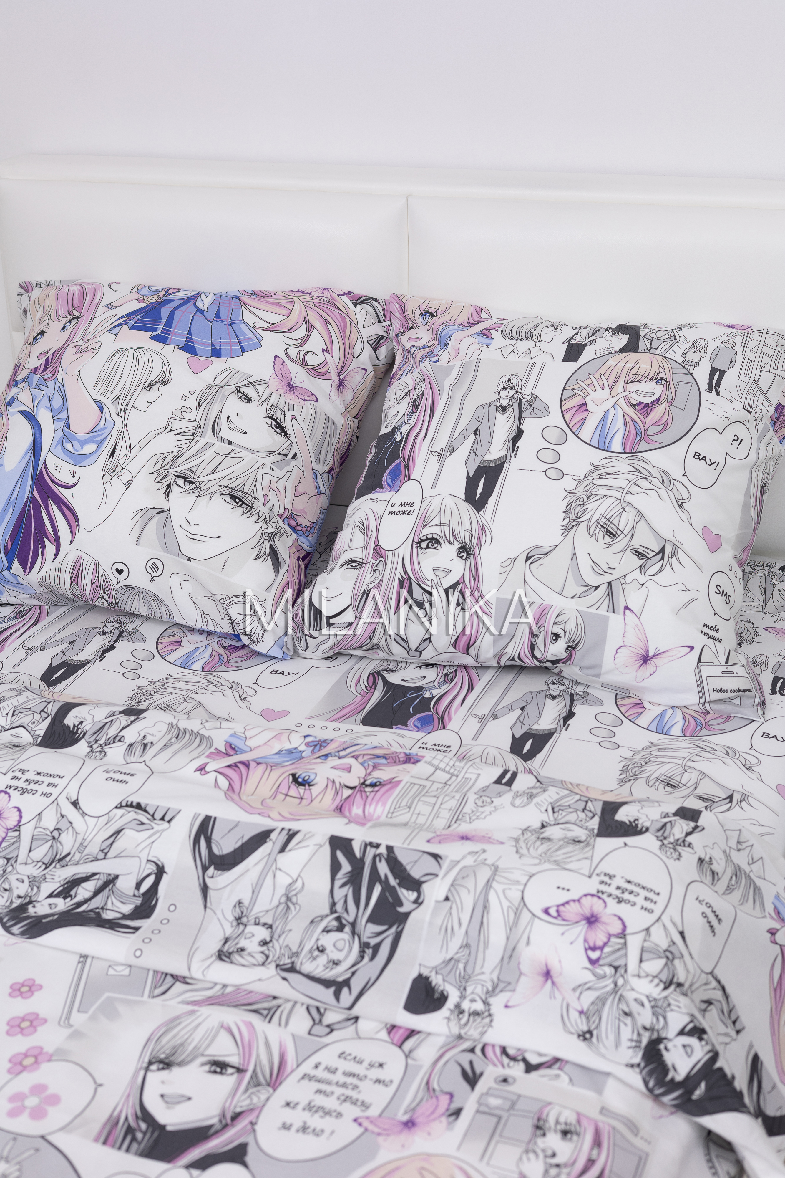 Комплект постельного белья MILANIKA Азуми полутораспальный 4 предм. - фото 9