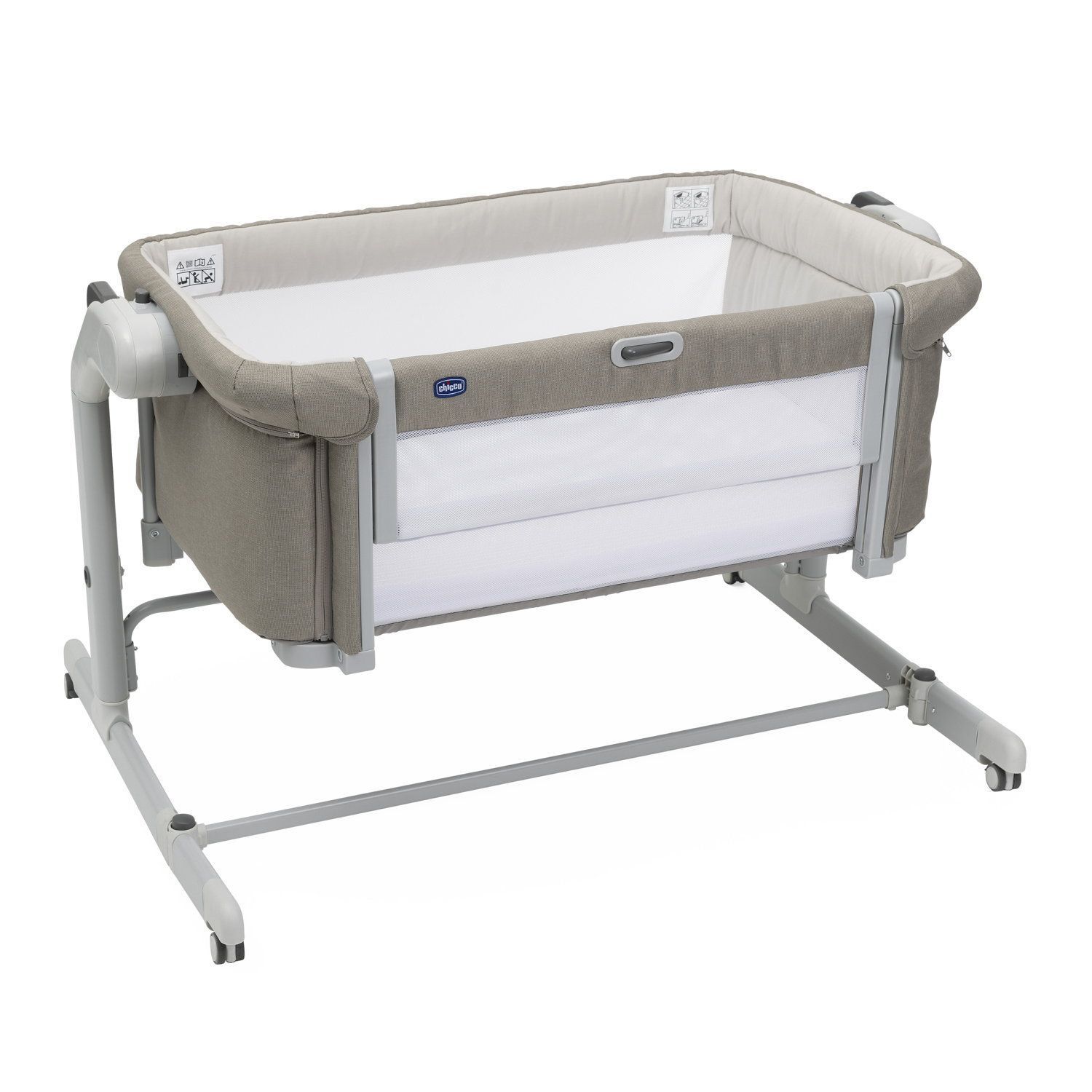 Детская кроватка Chicco Next2Me Magic Evo с рождения до 6 месяцев Desert Taupe, без маятника (ясень) - фото 17