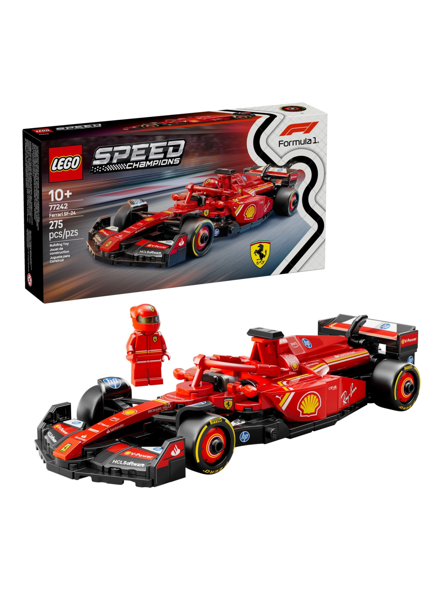 Конструктор LEGO Speed Champions Ferrari SF-24 275 дет. - фото 5