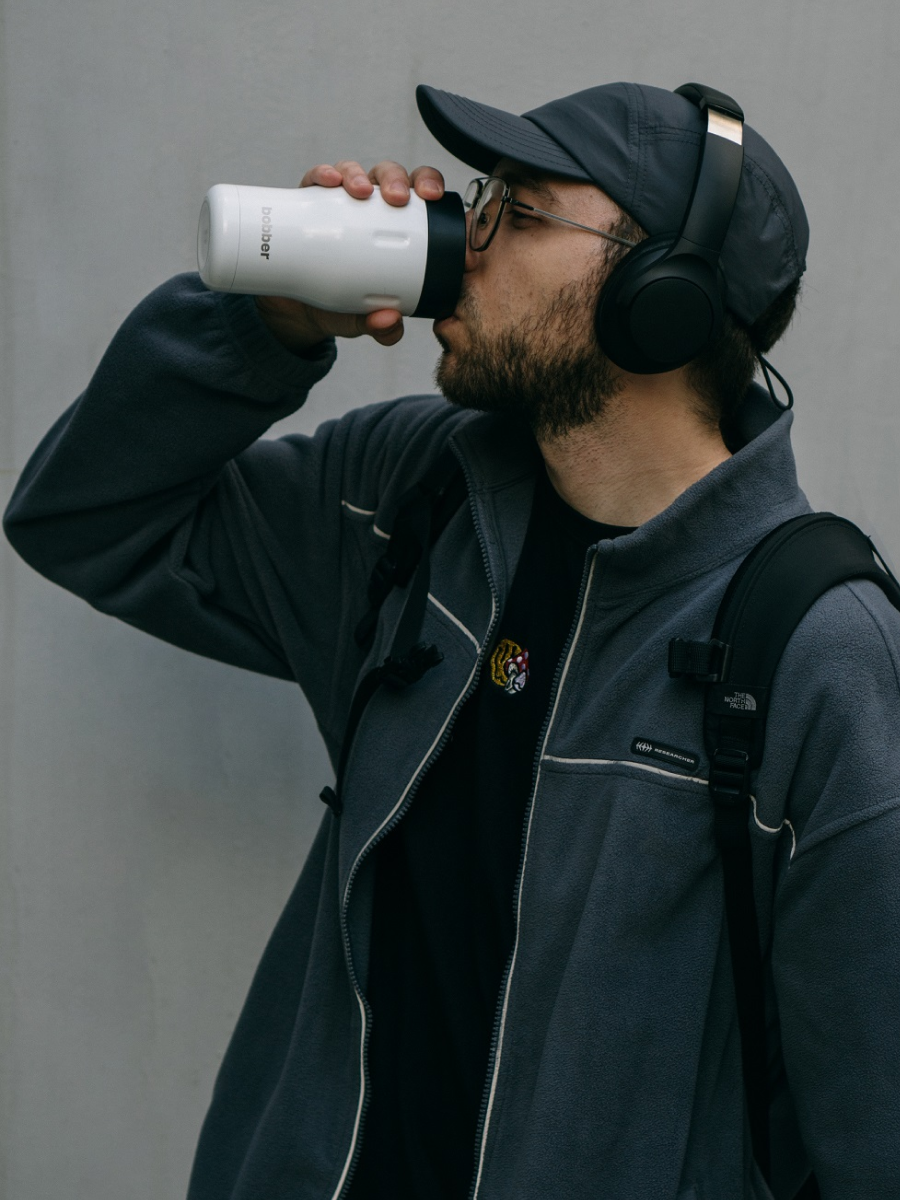 Термокружка для напитков 350 мл Tumbler Bobber белый - фото 9