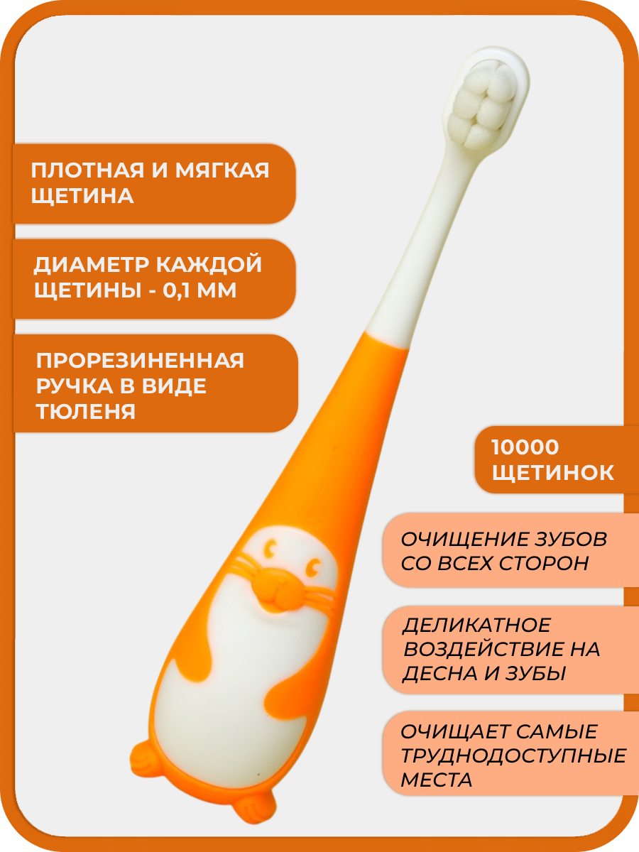 Зубная щетка классическая Чистый Зуб от 2 лет 1 шт. - фото 4