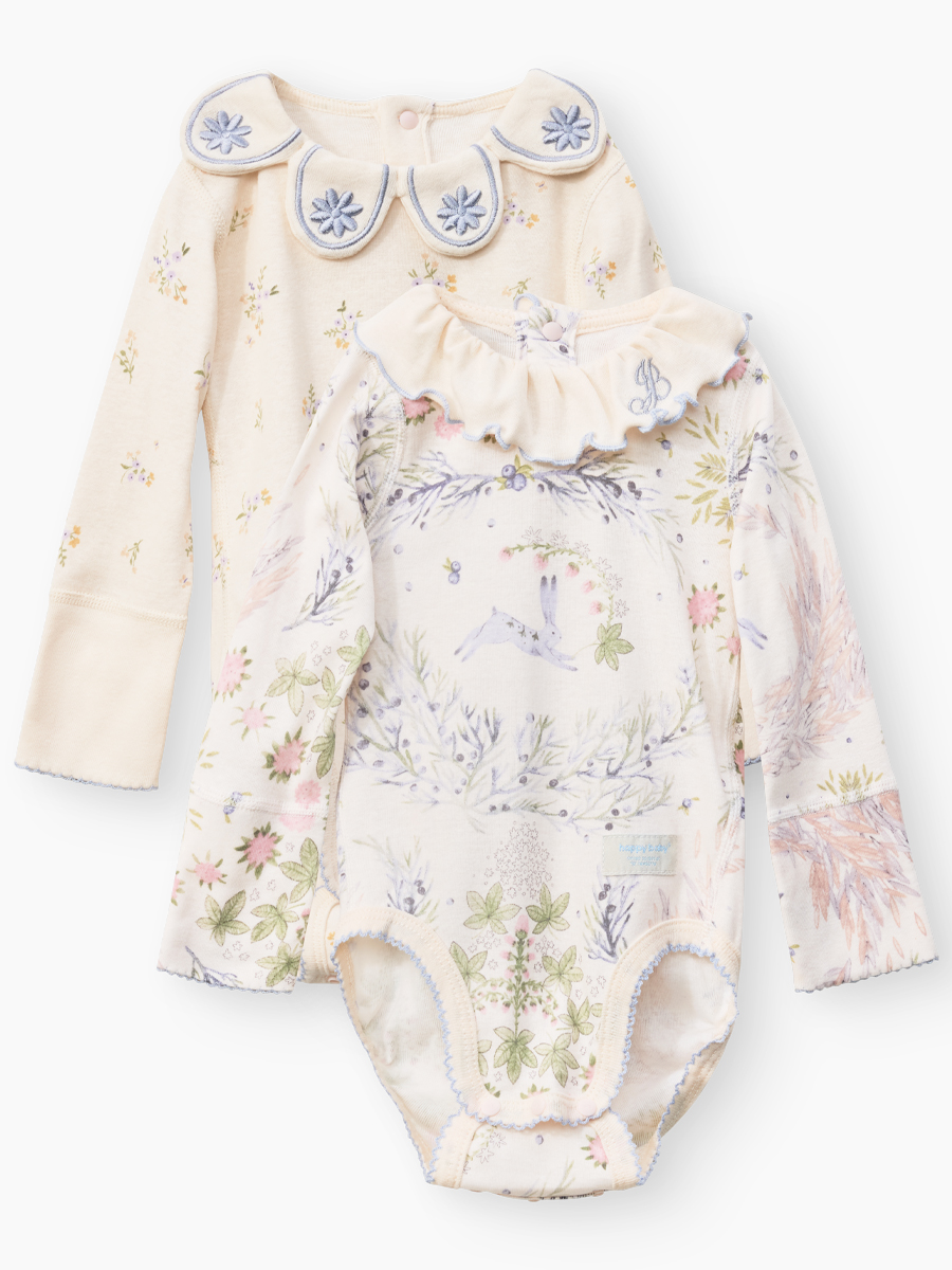 Боди 2 шт Happy Baby 90166-0_grey milky - фото 1