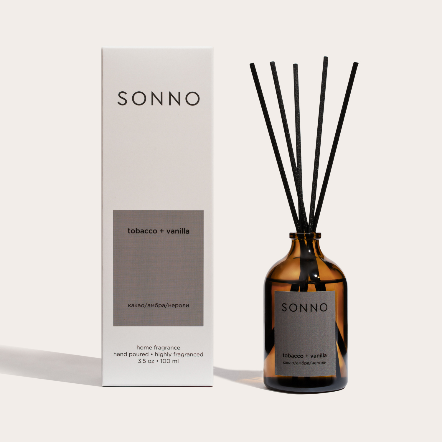 Ароматический диффузор SONNO Tobacco + Vanilla 100 мл - фото 1