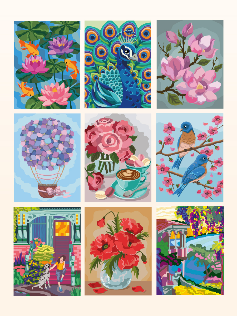 Раскраска по номерам Проф-Пресс большая Вдохновение и гармония 50 сюжетов - фото 8