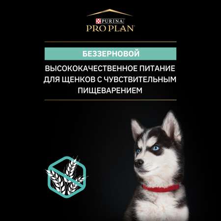 Корм для щенков PRO PLAN Grain Free Formula мелких и карликовых пород чувствительное пищеварение индейка 700г
