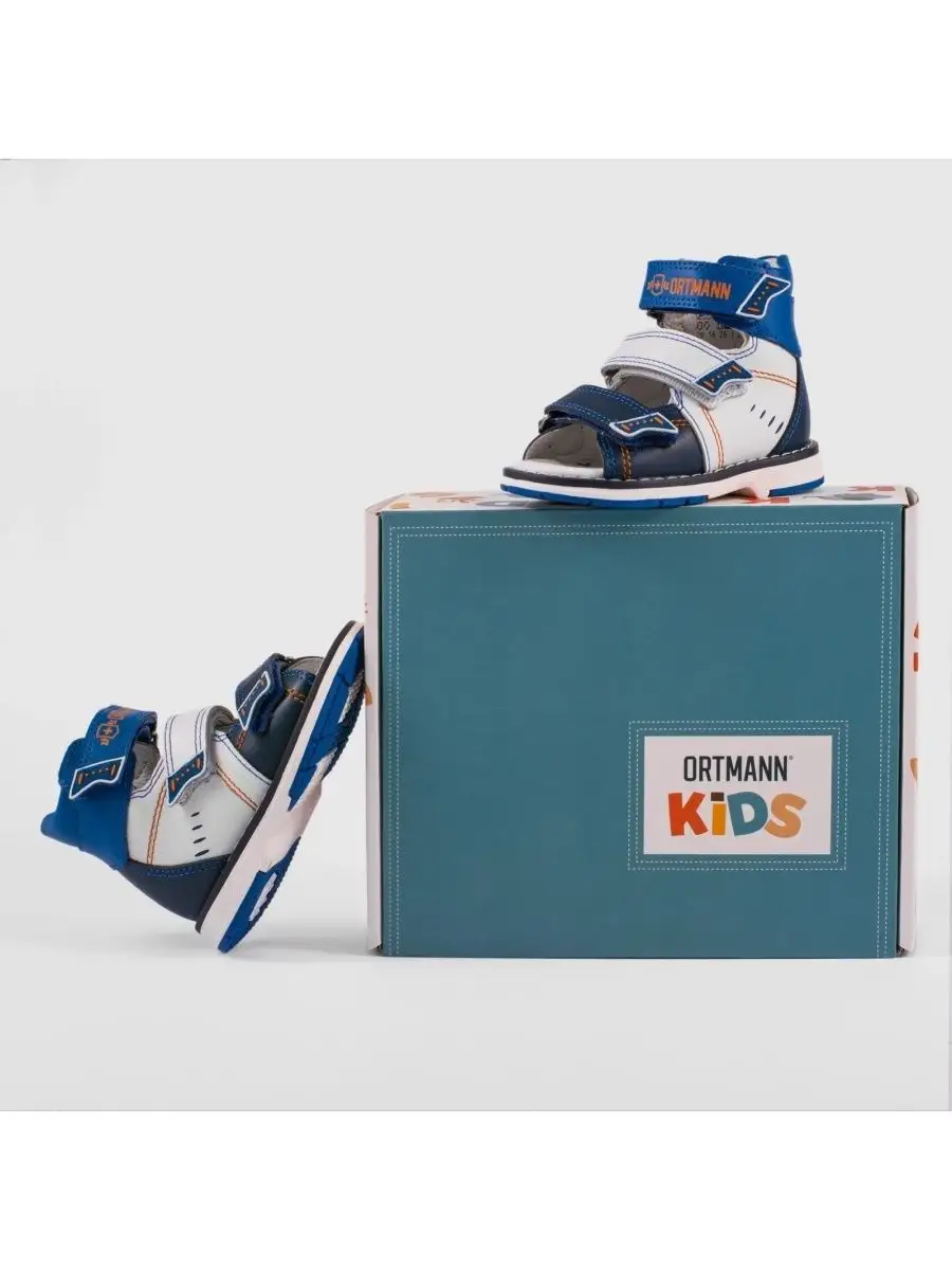 Сандалии ORTMANN kids 26.16_Sven_белый/синий - фото 10