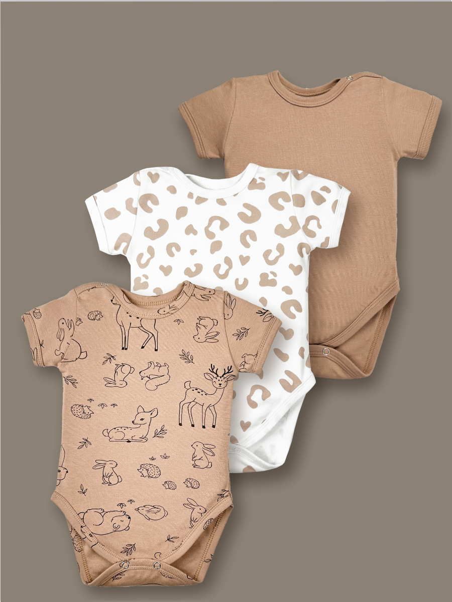 Боди 3 шт ШВЕЙНЫЕ ИСТОРИИ бодизвери_кор - фото 1