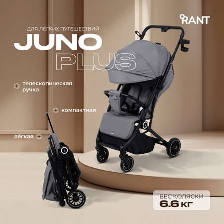 Коляска прогулочная Rant Basic Juno Plus серый