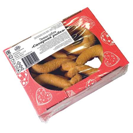 Печенье сдобное VivaChoco Сахарная рыбка 300г