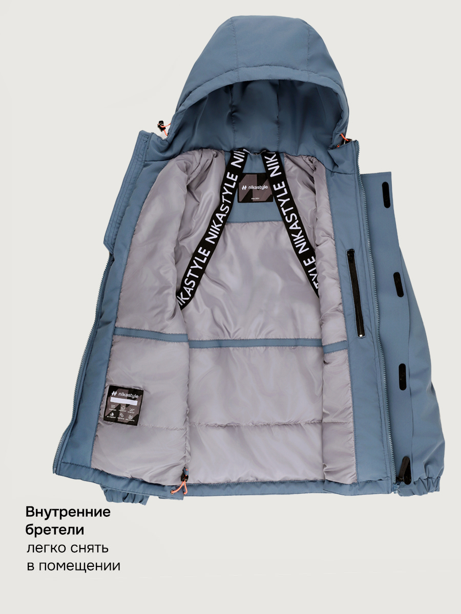 Куртка NIKASTYLE 4м5526 деним/фисташка - фото 4