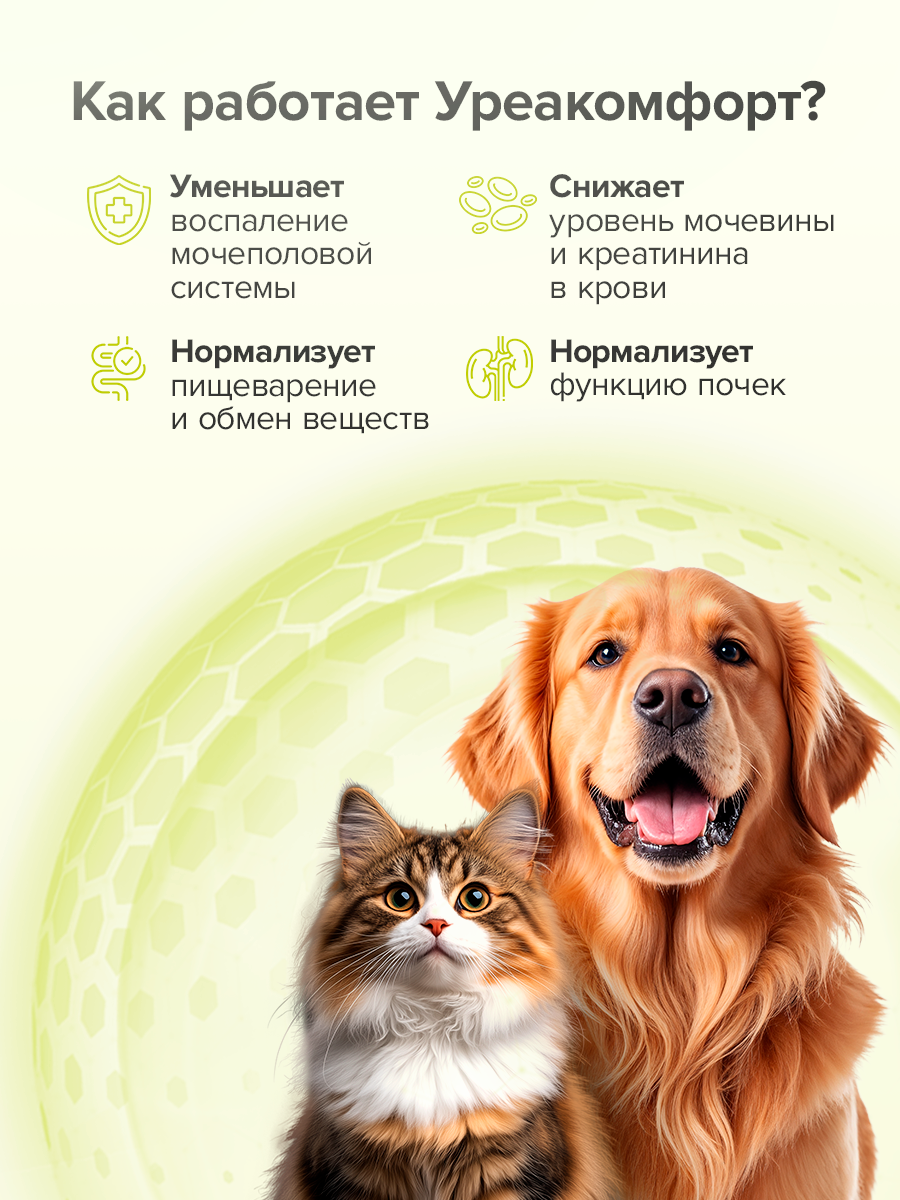 Кормовая добавка Pets health Поддержка мочеполовой системы и почек профилактика цистита снижение мочевины - фото 2