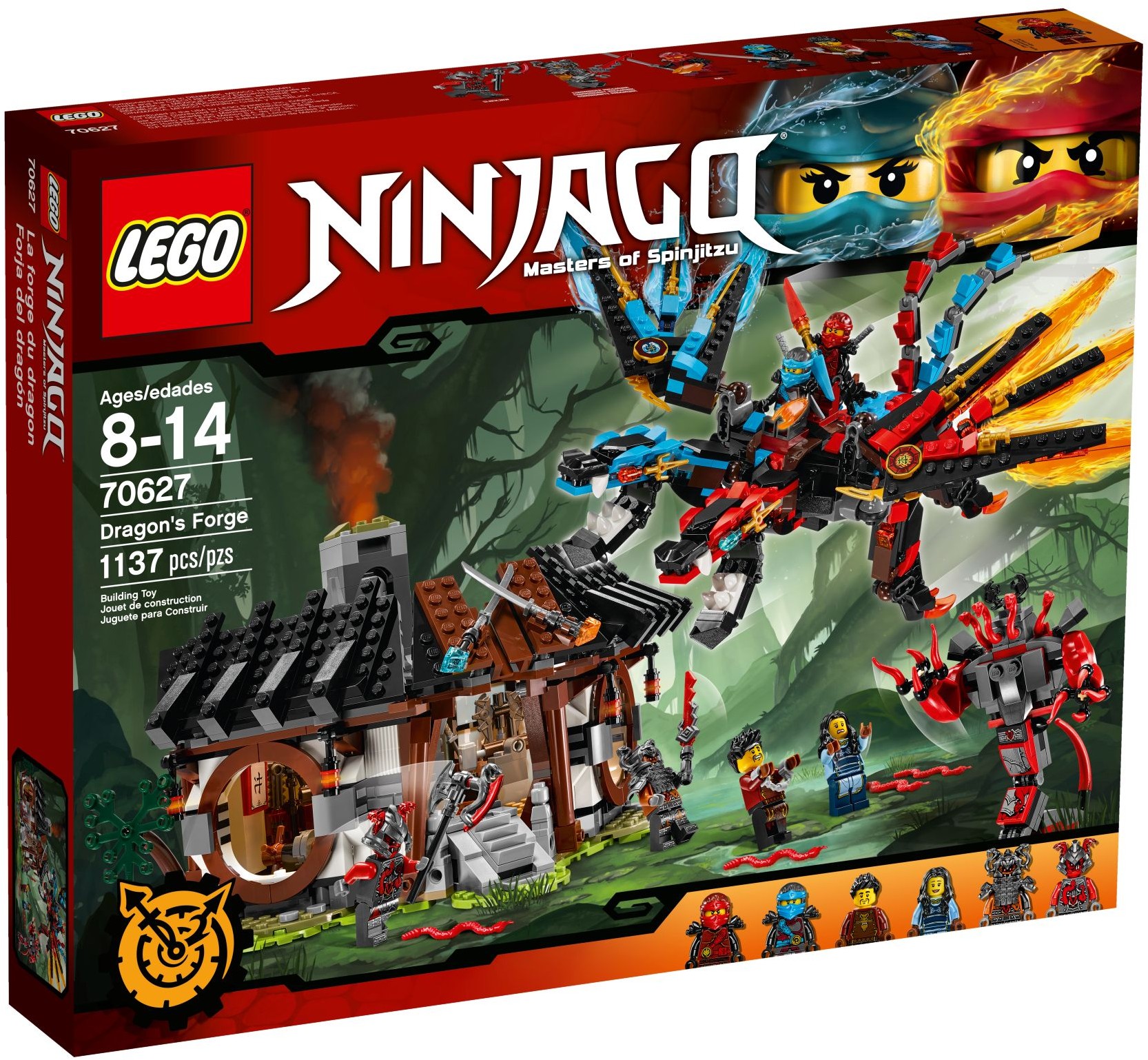 Конструктор LEGO NINJAGO 70627 1137 дет. - фото 1